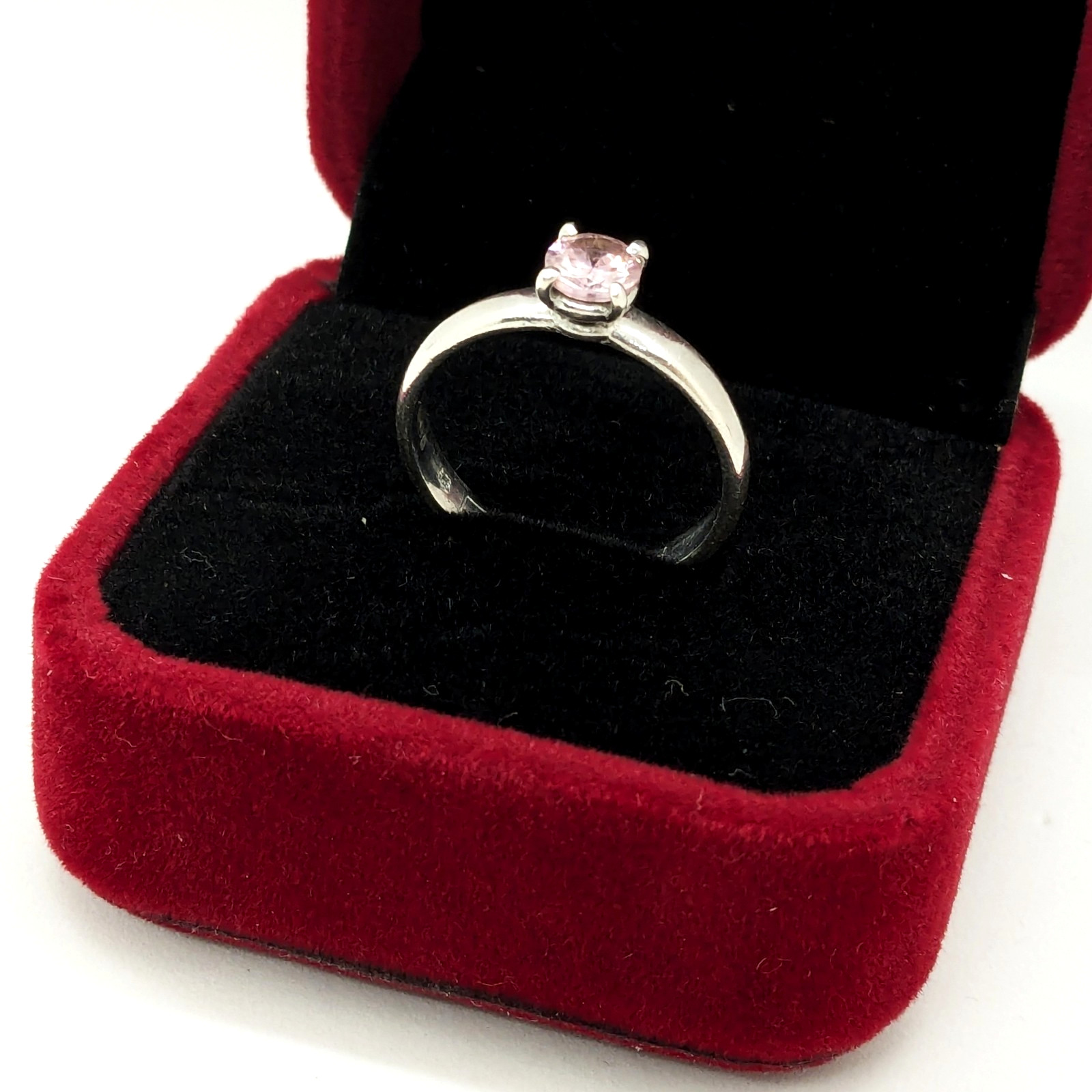 Vintage Luxury RING Silver 925 with Chic Bright Stone -size: 7.5US (17.5mm)| #40