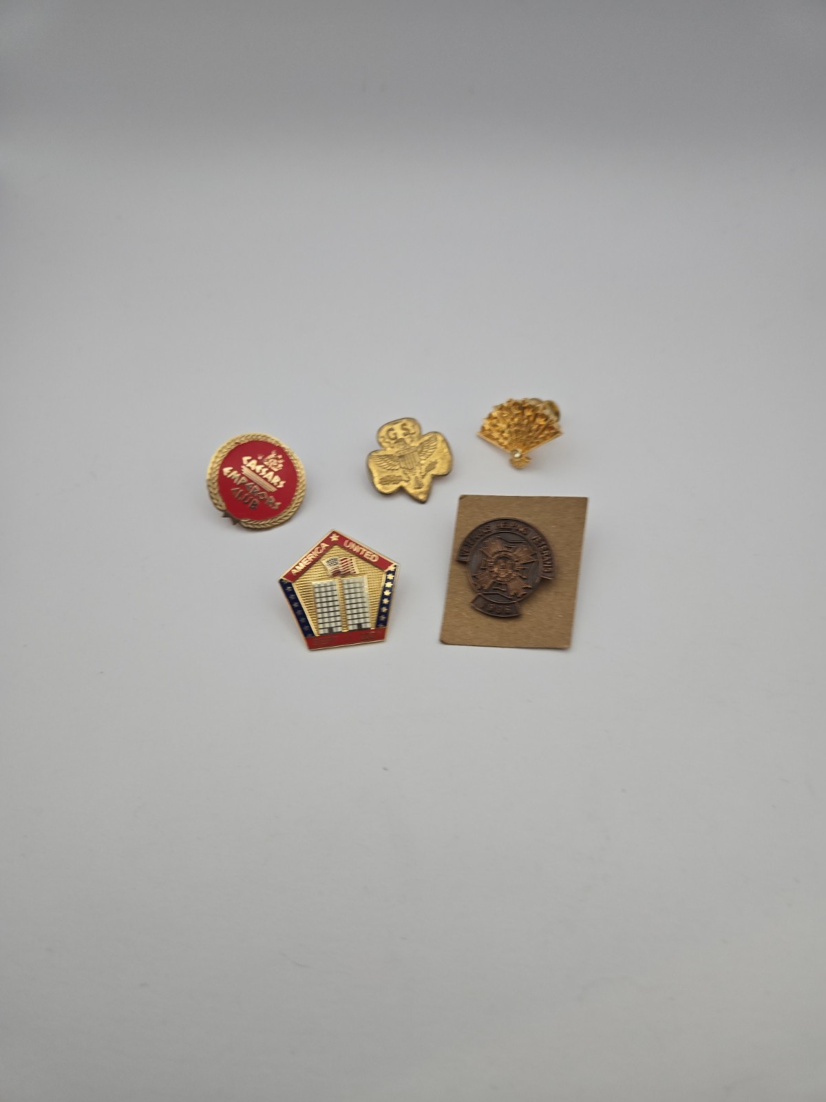 Vintage Men’s Pins Novelty Design 5 Pieces