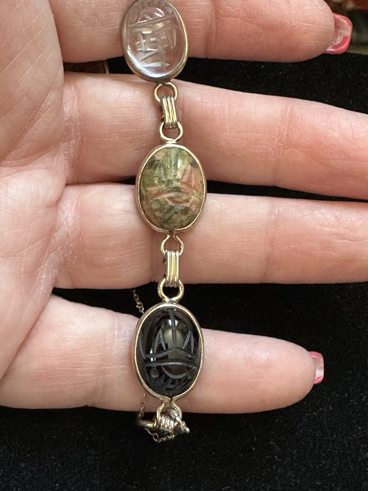 Vintage Lady Hadley 12k GF Scarab Bracelet
