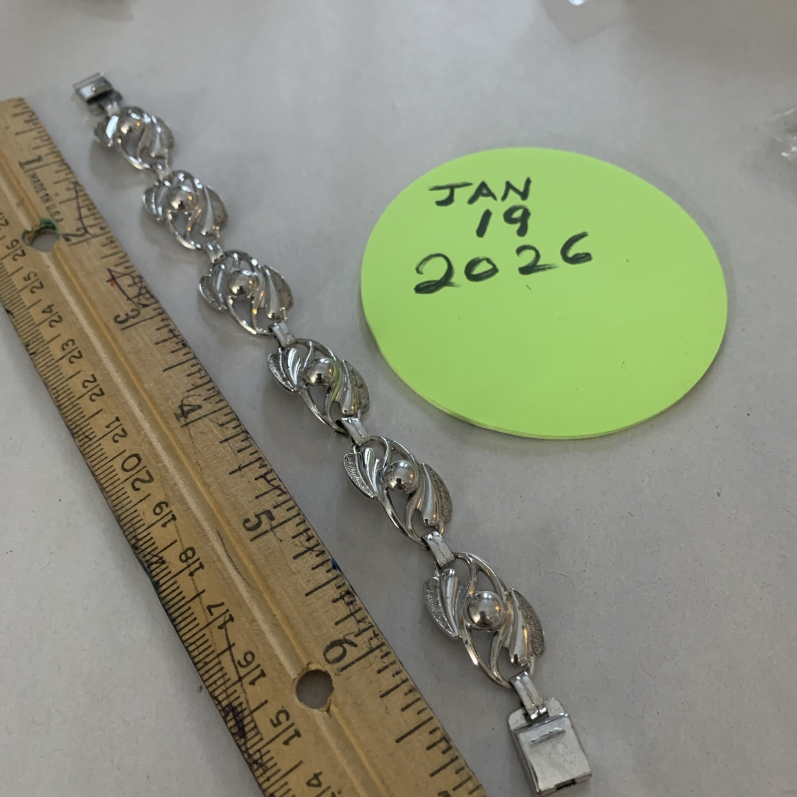 Ca.1960 Ster,bracelet 7” By G&D Co. 17.5 Gr. Great Clasp