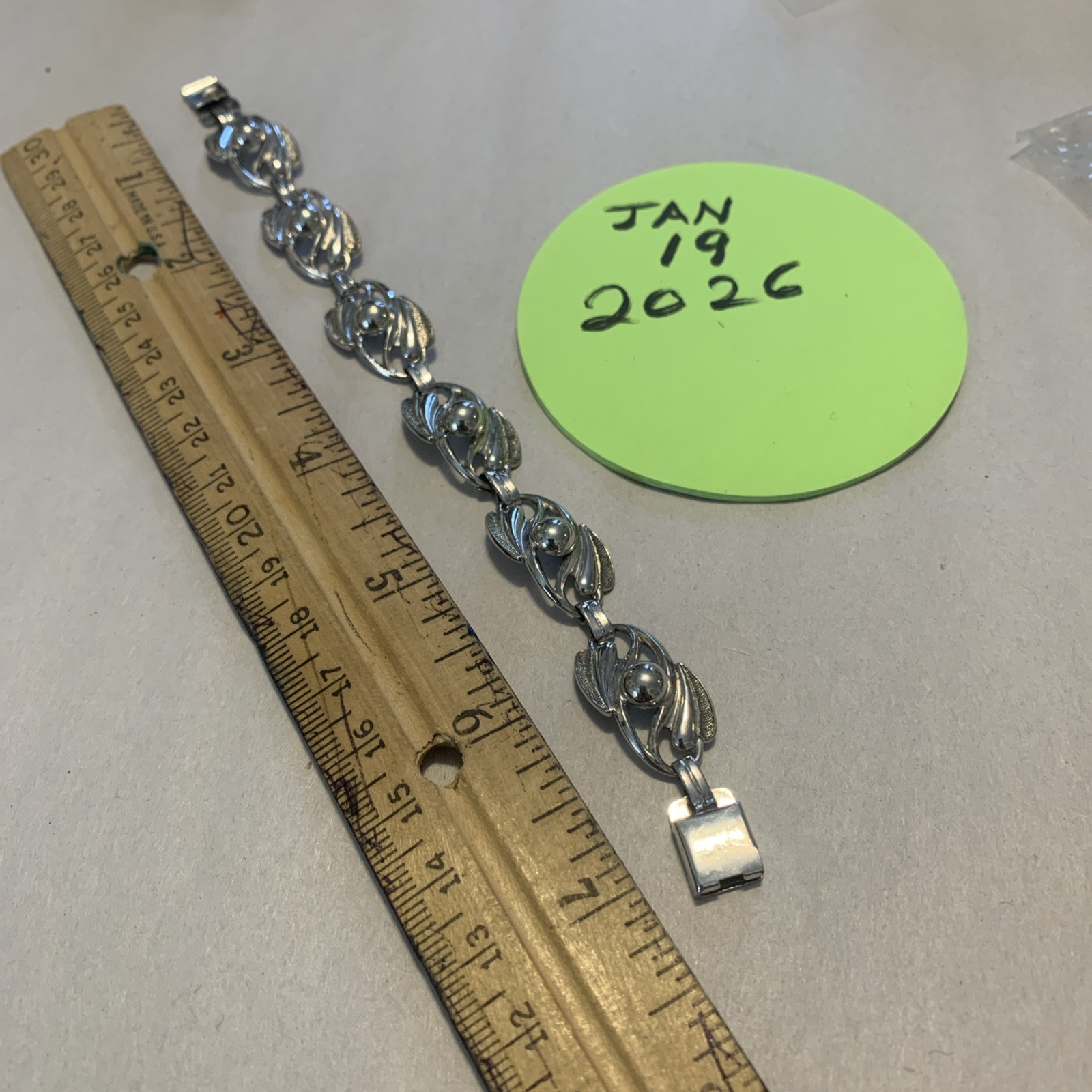 Ca.1960 Ster,bracelet 7” By G&D Co. 17.5 Gr. Great Clasp