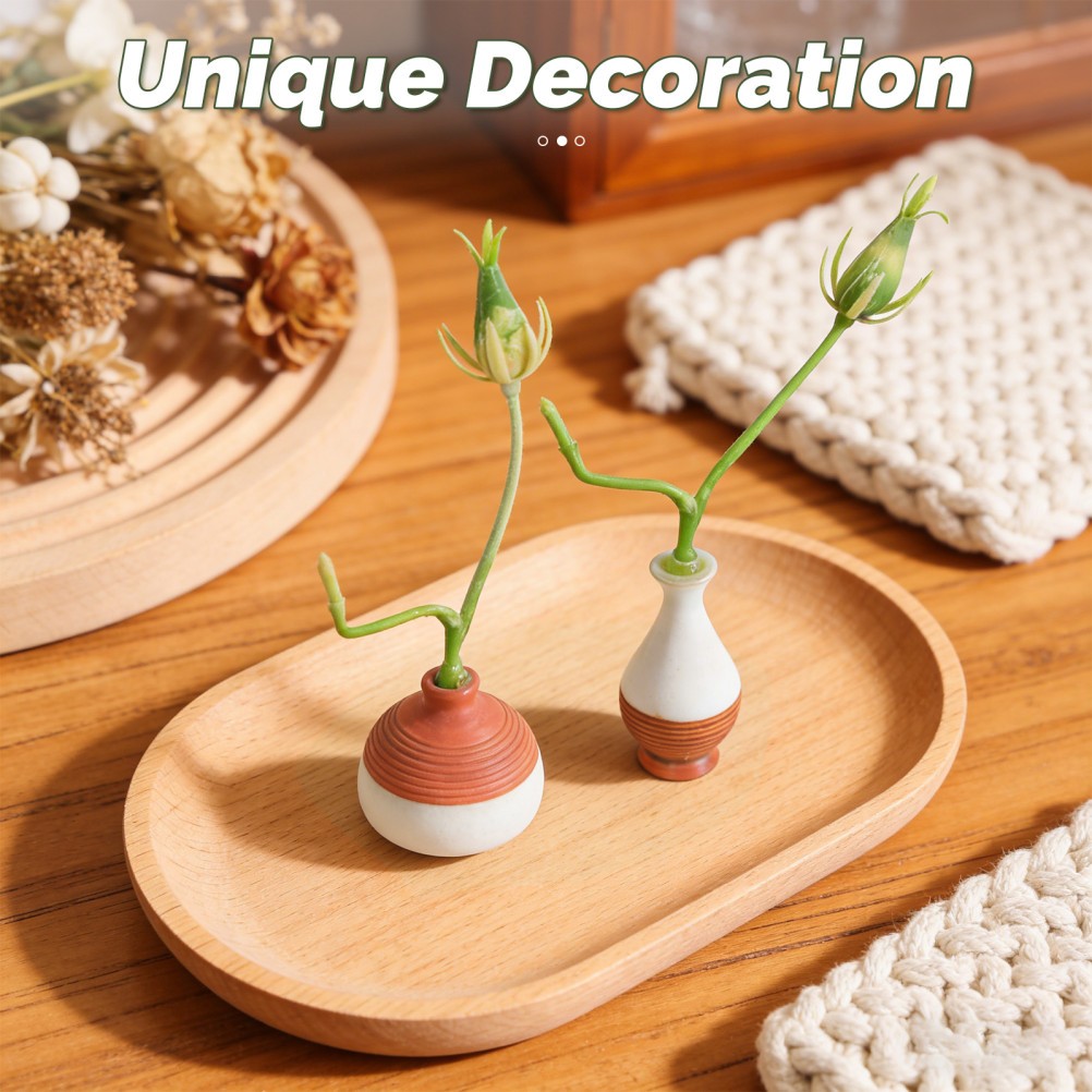 2 Pcs Simulated Bonsai Simulation Gardening Flower Artificial Plants