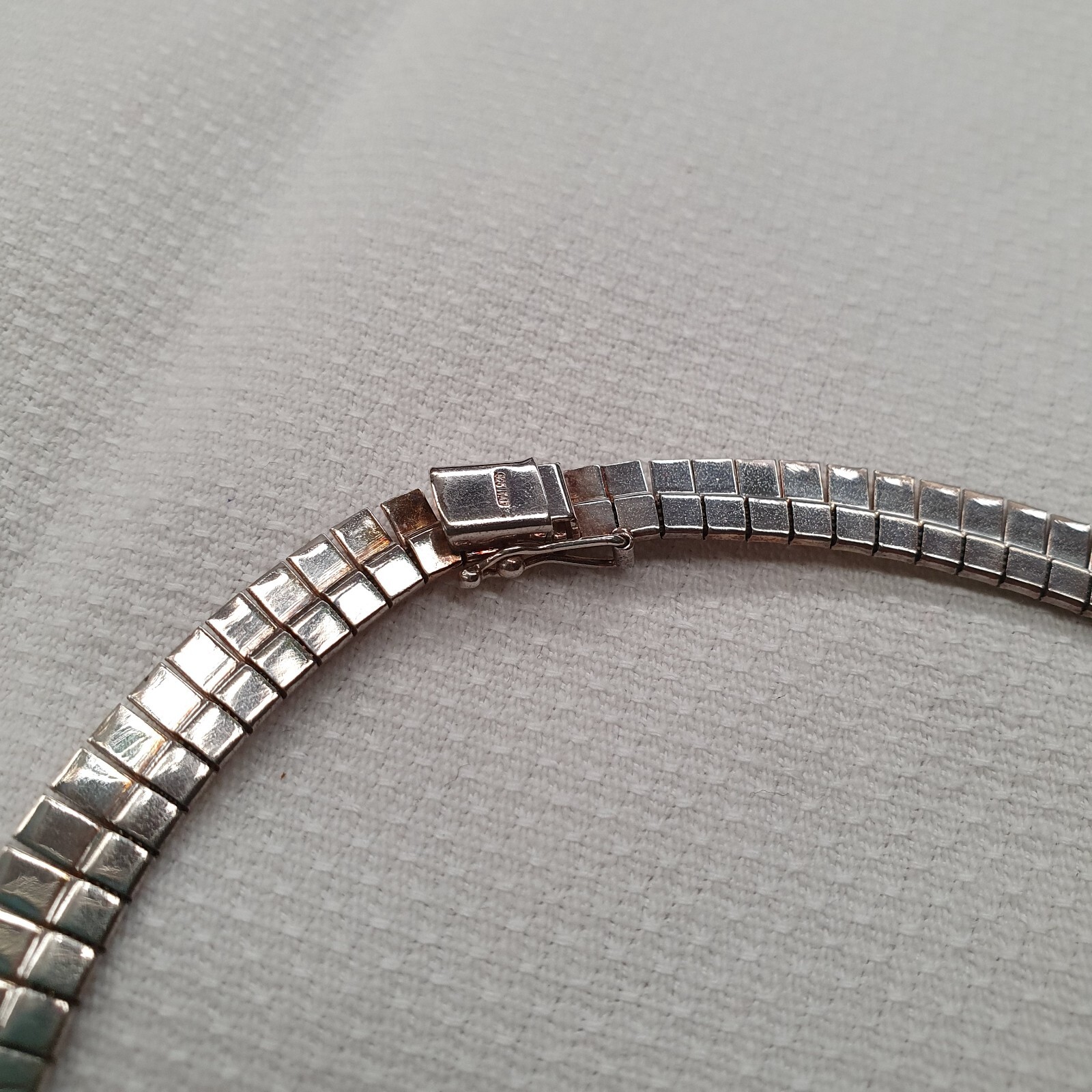 Vintage 3 toned sterling silver, rose and yellow gold plated collar necklace