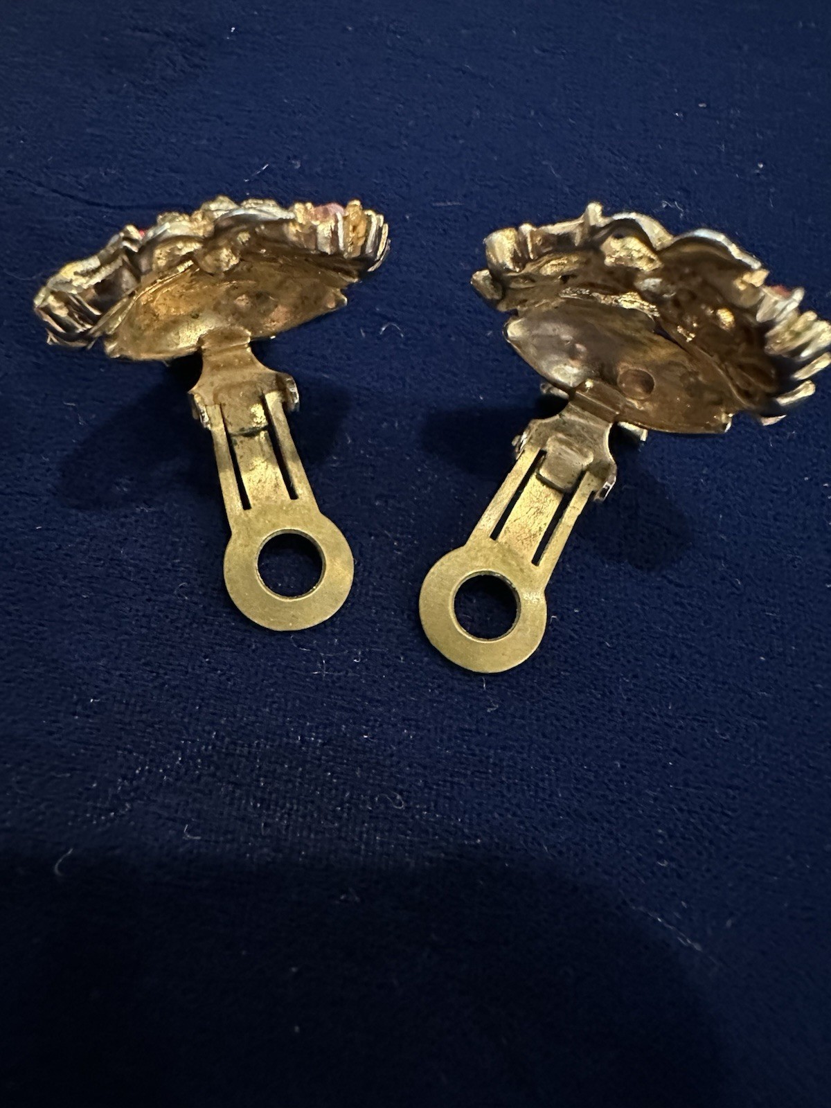 Coro Pegasus Signed Rhinestone Basket Brooch/Pin & Earrings Set Amazing READ