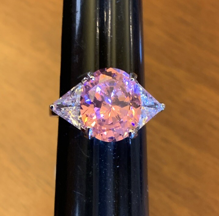 BUTLER 5th Ave. Collection “Tickled Pink” Cubic Zirconia Ring Size 6