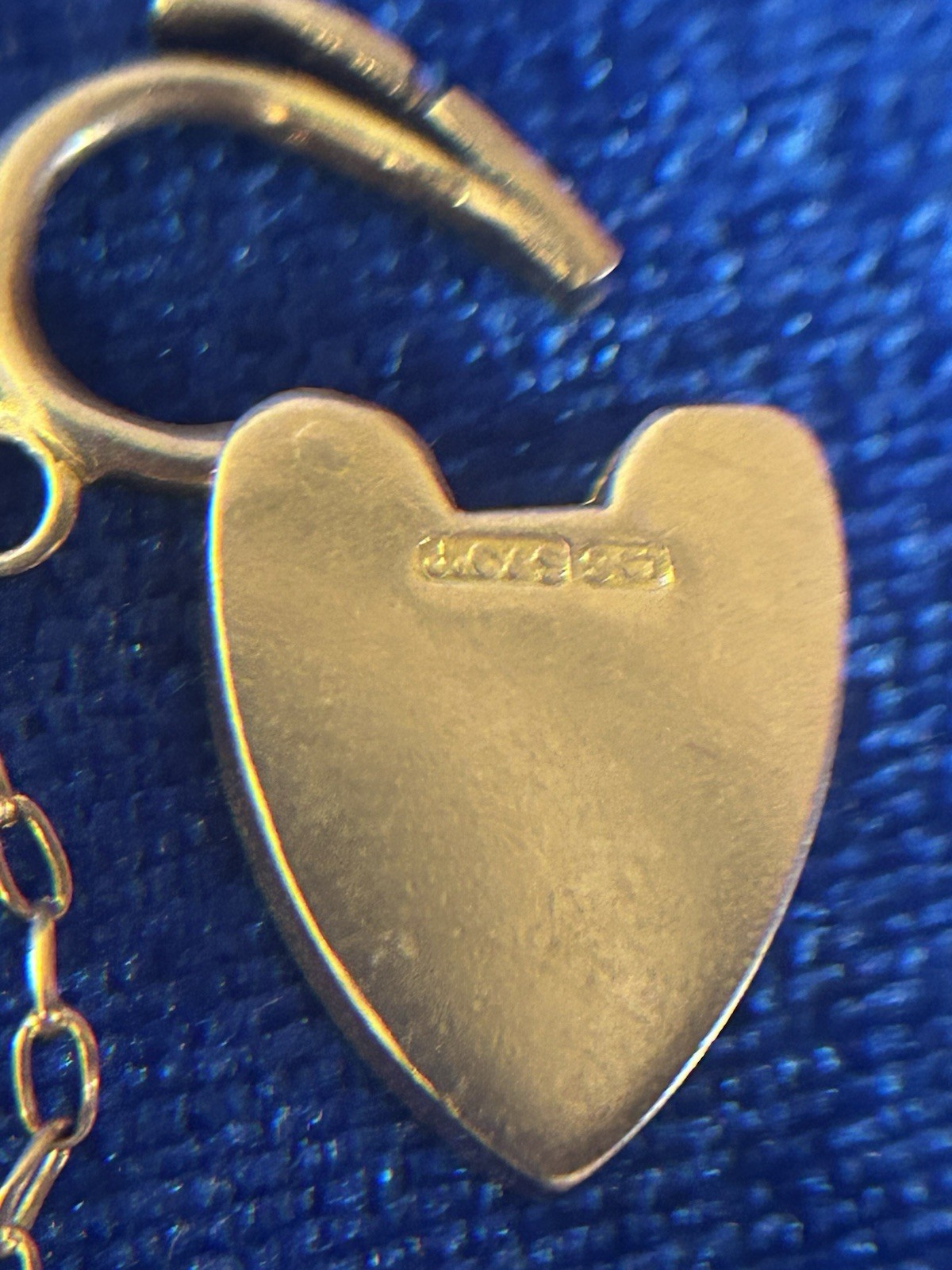Vintage Circa30s 9ct Solid Gold Padlock Pendant or Charm With Floral Scrolls Old