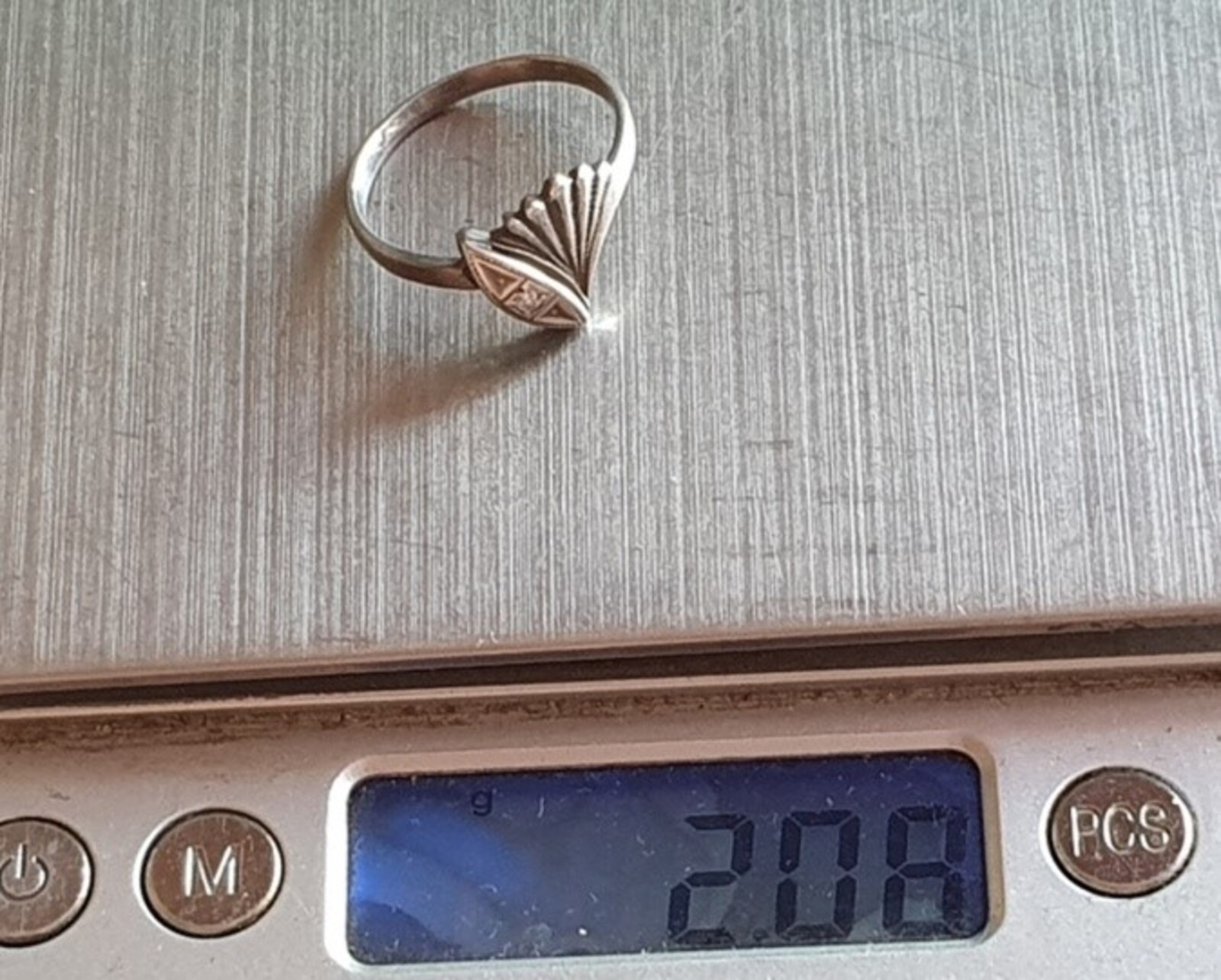 Vintage Soviet USSR ring sterling silver 925 ⭐ Size 8.5 Weight 2.08 g.
