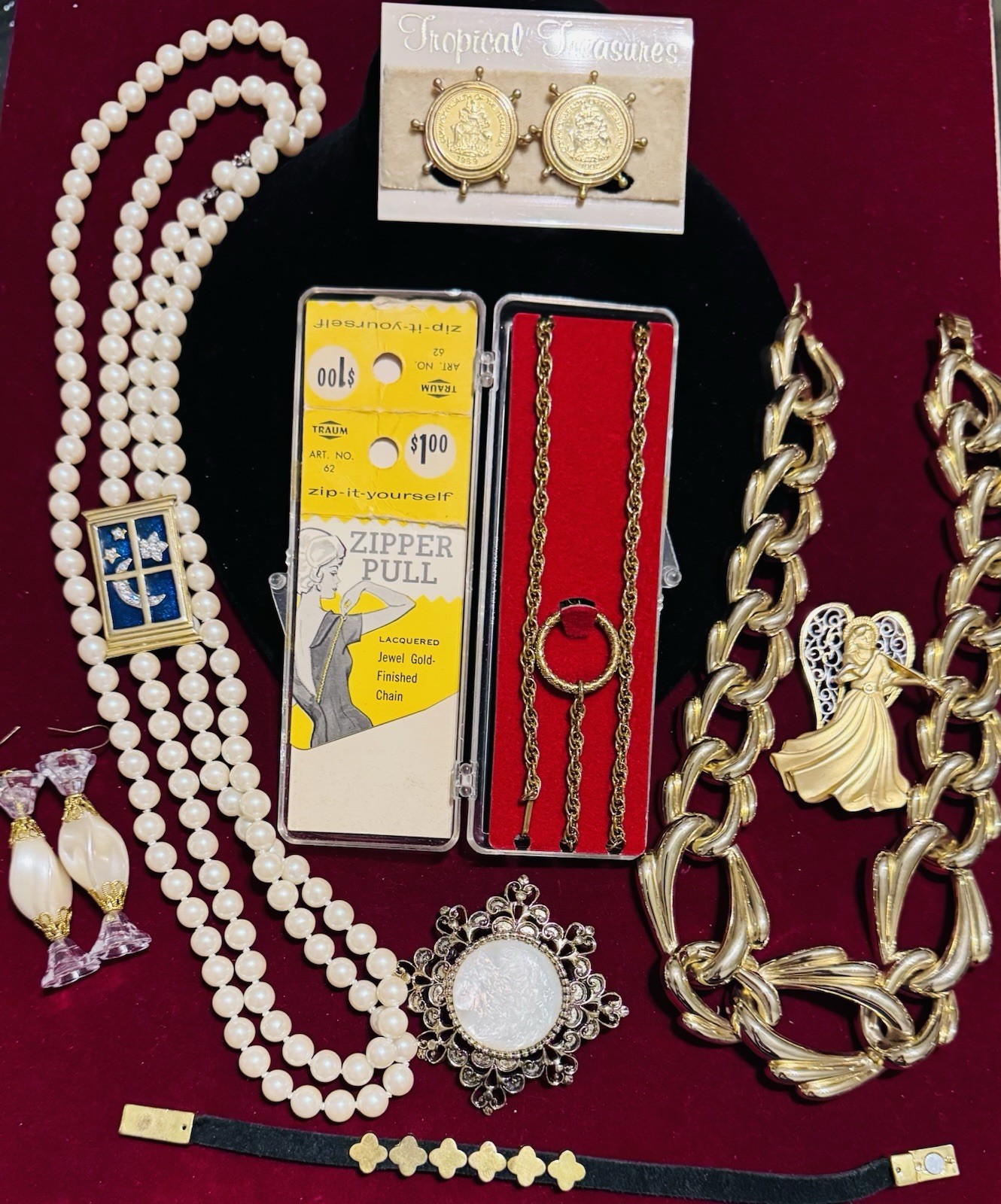 Vintage High End Costume Jewelry Mamselle Monet Napier Japan Sarah Coventry TRUM