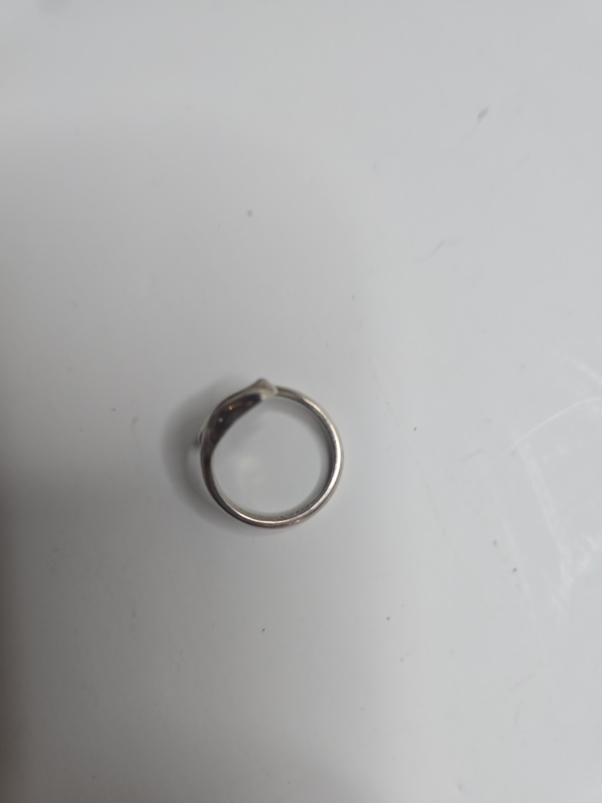 Vintage Signed Avon Sterling Silver Floral Tulip Wrap Bypass Ring Size 8