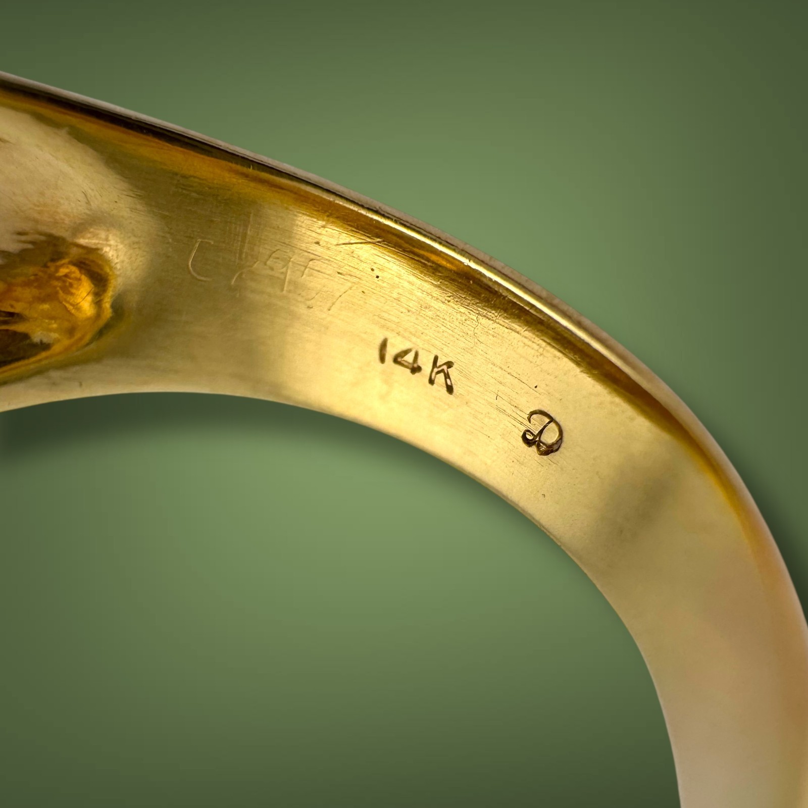 Vintage Circa 1950s–1960s 14K Yellow Gold 0.80ct Old European Cut Diamond Ring