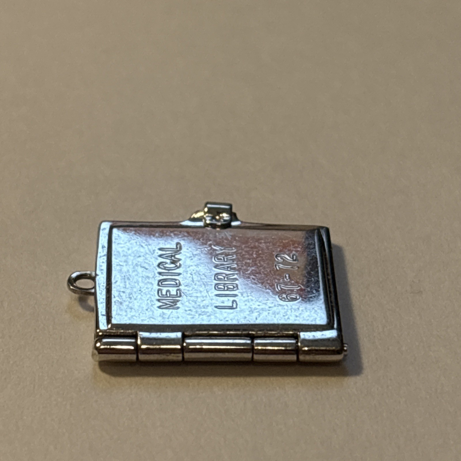 Vintage Sterling Silver Medical Library Book Charm Opens 1967-1972 – 2.68 Grams