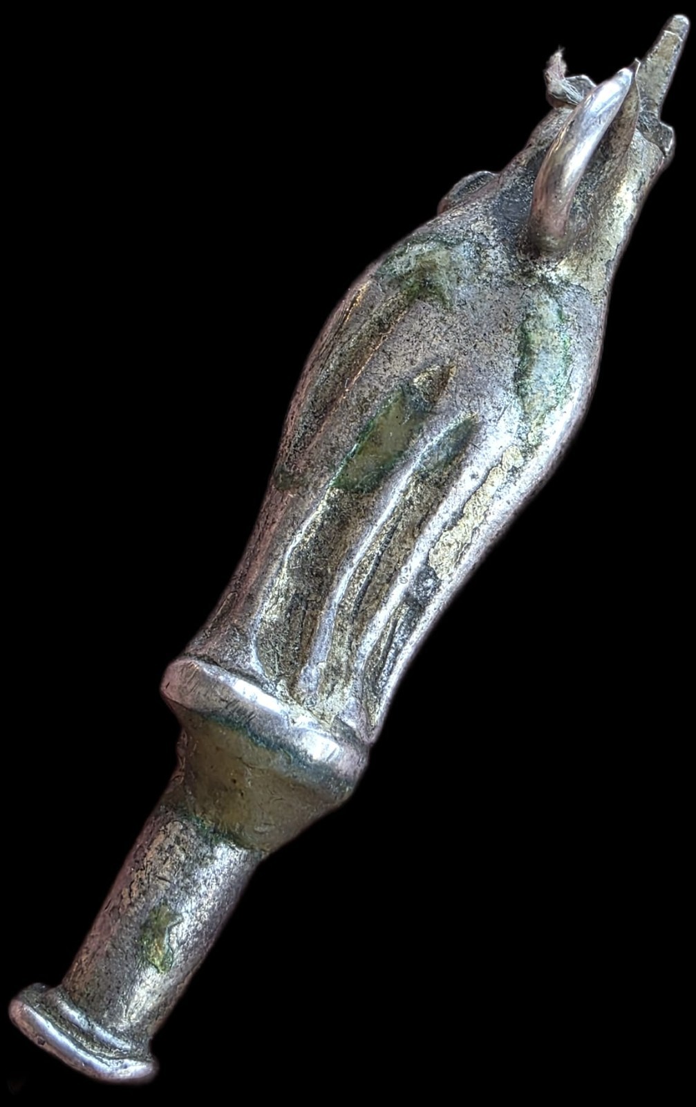 Fine Antique 18Th Century Silver Virgin Mary & Baby Jesus Pendant Ca 1700