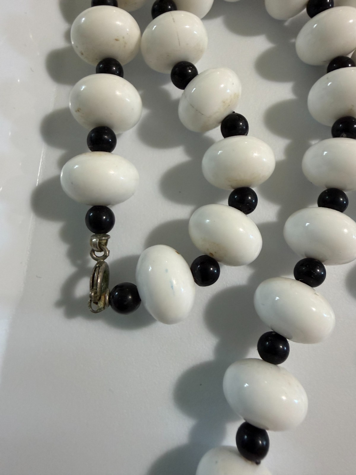 Vintage Lot of 7 Necklaces Beads Faux Pearls Swarovski Plastic Retro