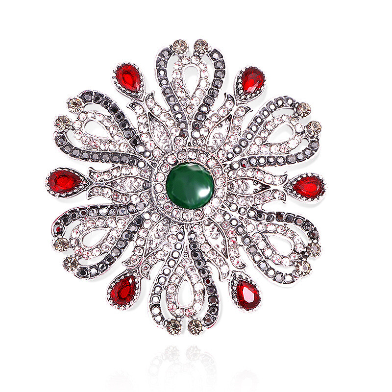 Women Vintage Enamel Flower Brooch Women Men Gorgeous Jewelry Gift Accessories