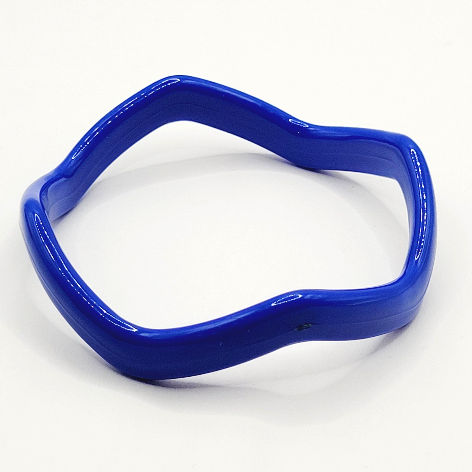 3 Blue Color Different Shape Size Bangle Bracelet Retro Style Vintage 1980s