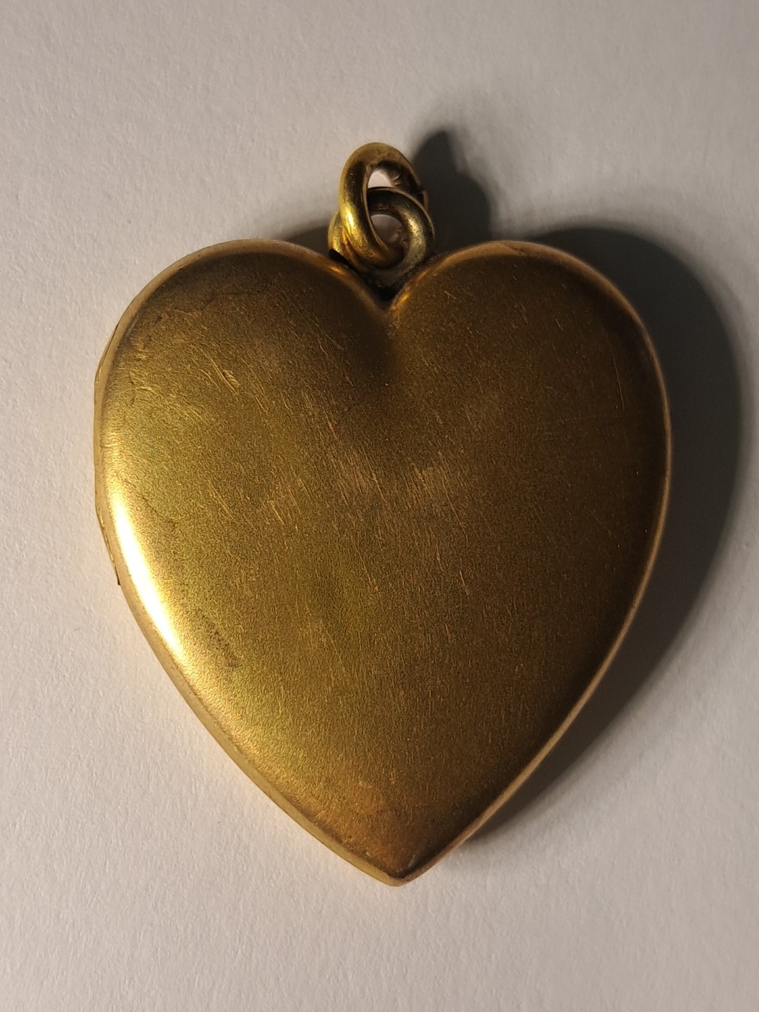 Antique Victorian S&B Co. Etched Gold Filled Starburst Fleur De Lis Heart Locket