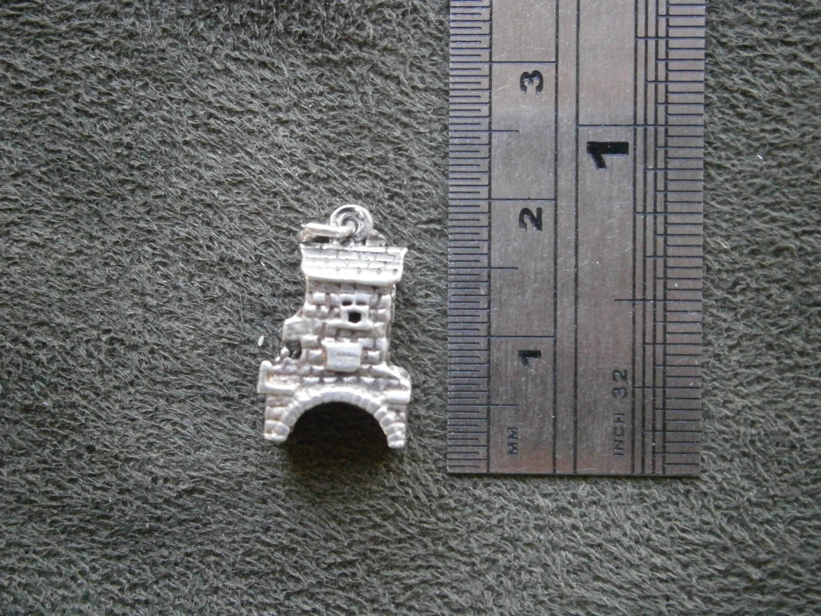 The Bridge House Ambleside UK Vtg Sterling Silver Bracelet Charm Pendant 2.5g