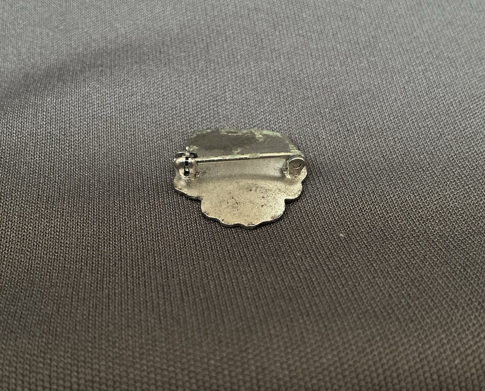 Vintage Ivar T Holth Norway Sterling Silver Blue Guilloche Enamel Pansy Pin