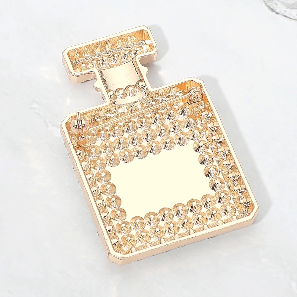 Punk And Green Designer Inspired Perfume Bottle Brooch