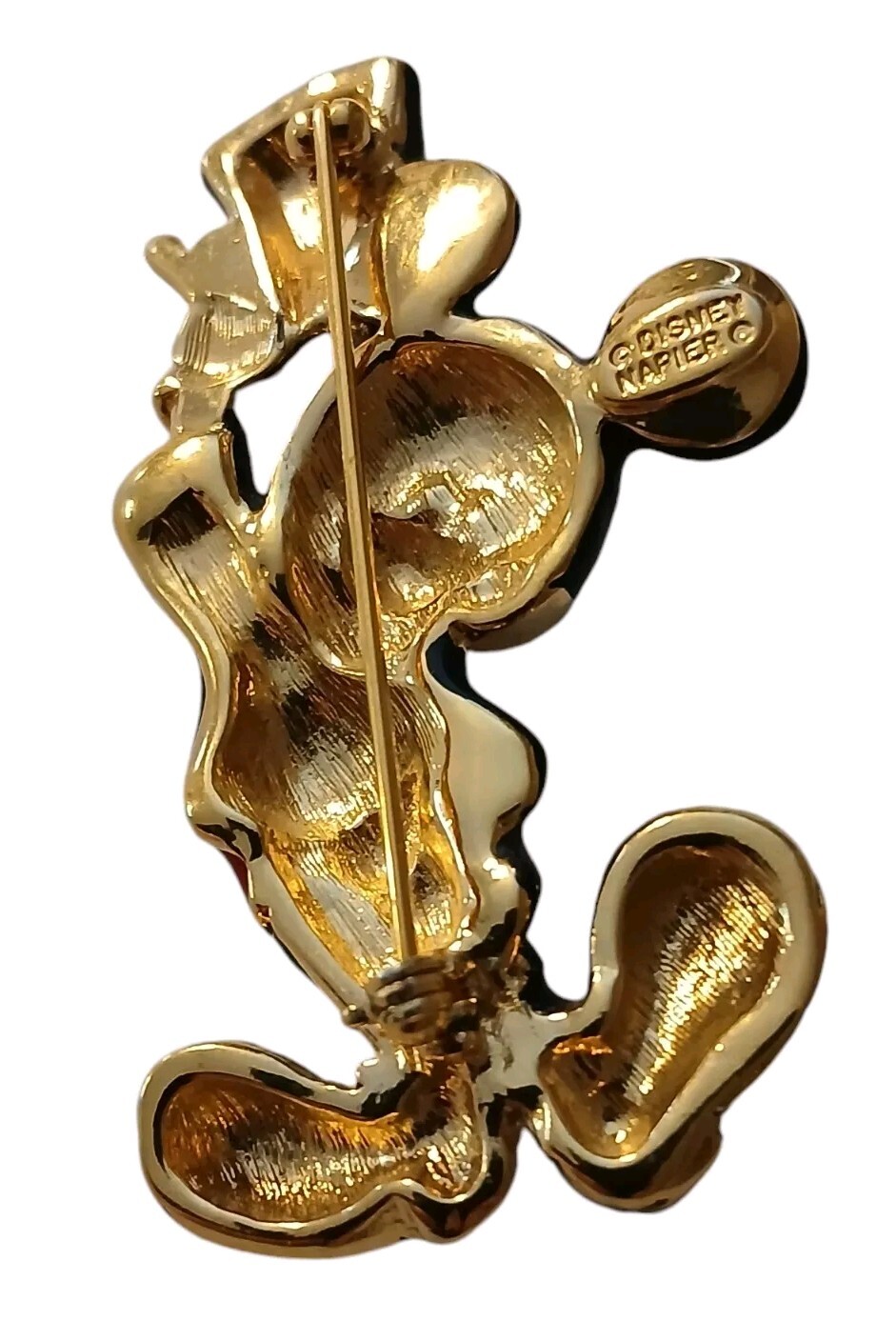 NAPIER Signed DISNEY MICKEY MOUSE Enamel Pin No Loss Enamel EUC
