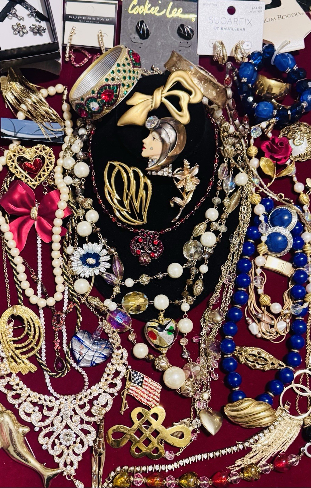 Vintage High End Costume Jewelry Trifari Jackie Kennedy BSK Emmons Gerrito Liz