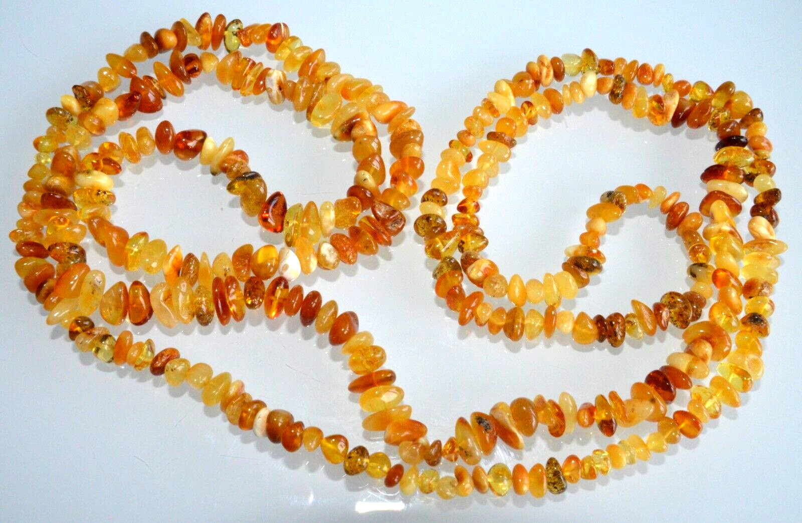 ✅135 cm=46gr RUSSIAN SOVIET BALTIC AMBER BEAD NECKLACE 琥珀 BRACELET STONE PENDANT