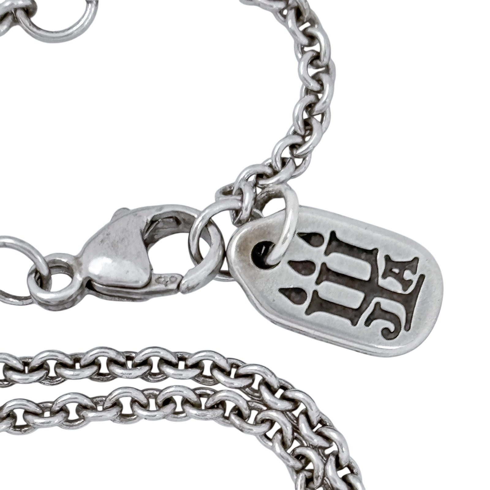 Retired James Avery Sterling Silver 925 Madeira Station Necklace 15″-16″-17″