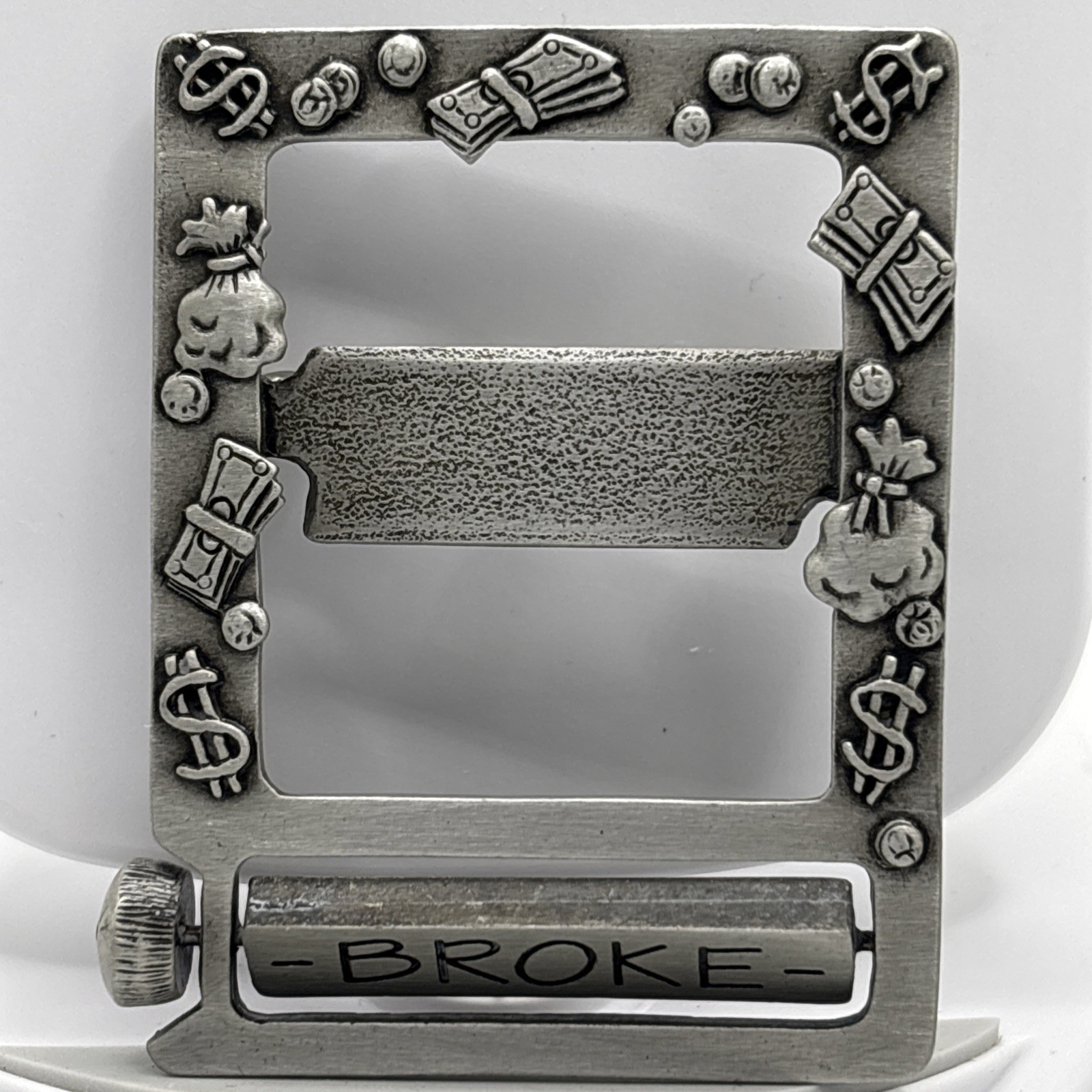 JJ Jonette Vintage Frame Brooch With Broke Or Millionaire NOS RARE! One Brooch