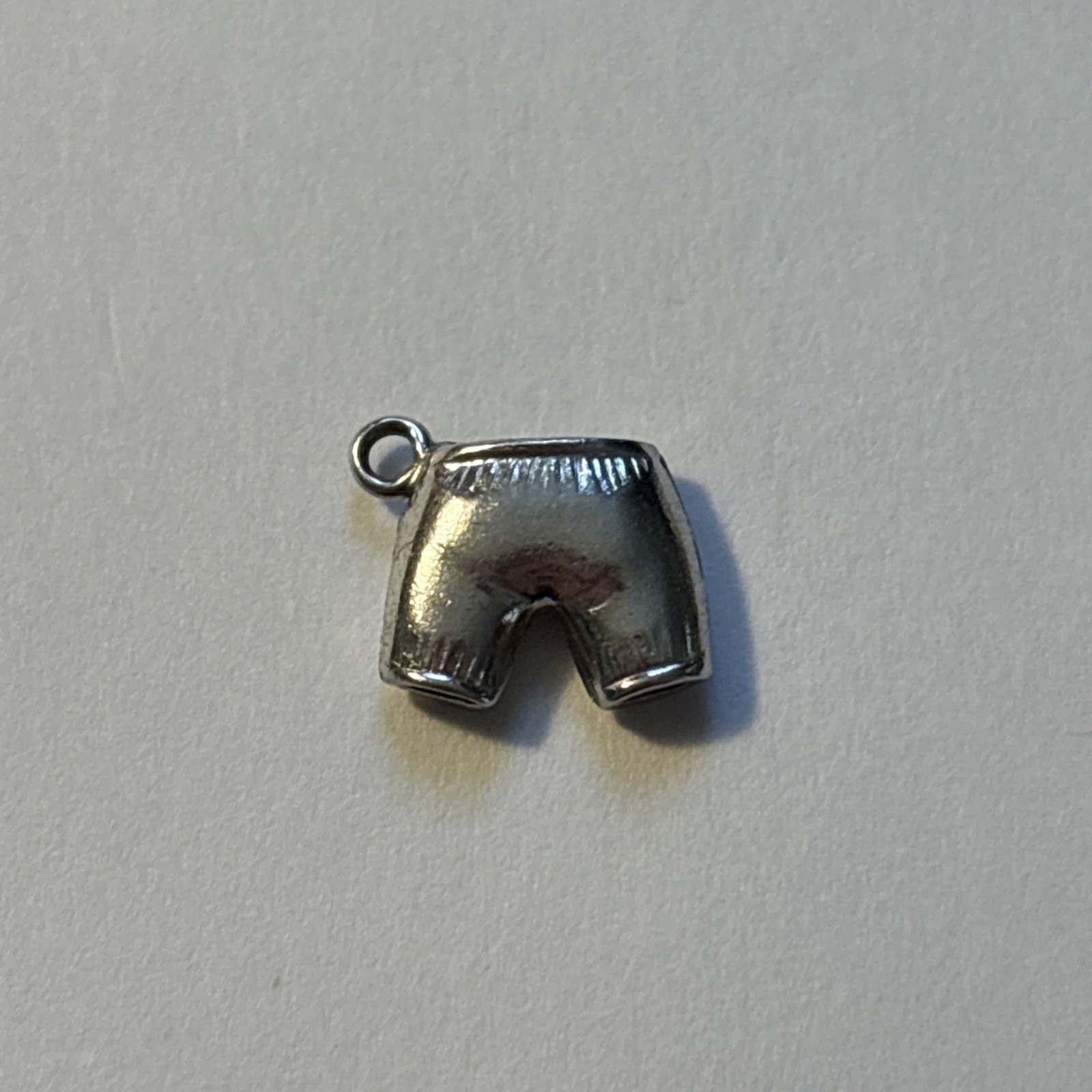 Vintage Sterling Silver Swim Trunks 3D Charm Beach Vacation Figural 0.78g