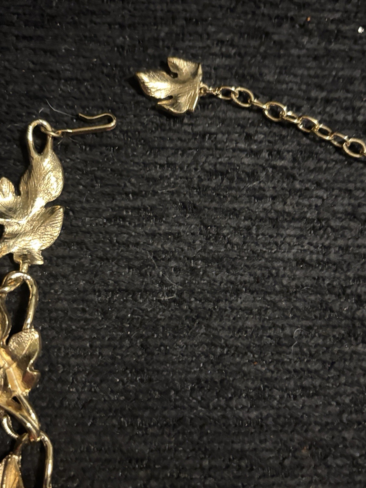 Vintage Trifari Kunio Matsumoto Choker Necklace Jewelry Leaves Leaf Signed Read!
