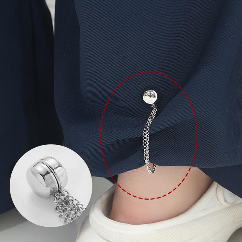 1PC Magnetic Chain Brooch Clip Button for Scarf, Cuffs, Trousers, Sewing Supply