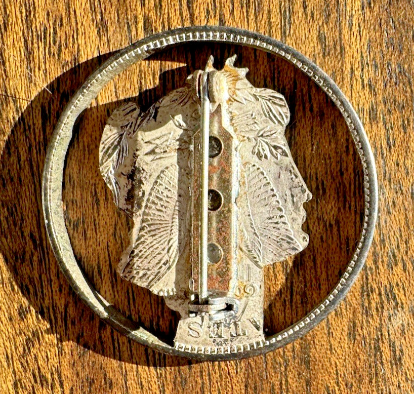 1883 Morgan Dollar Jewelry Cut out Brooch