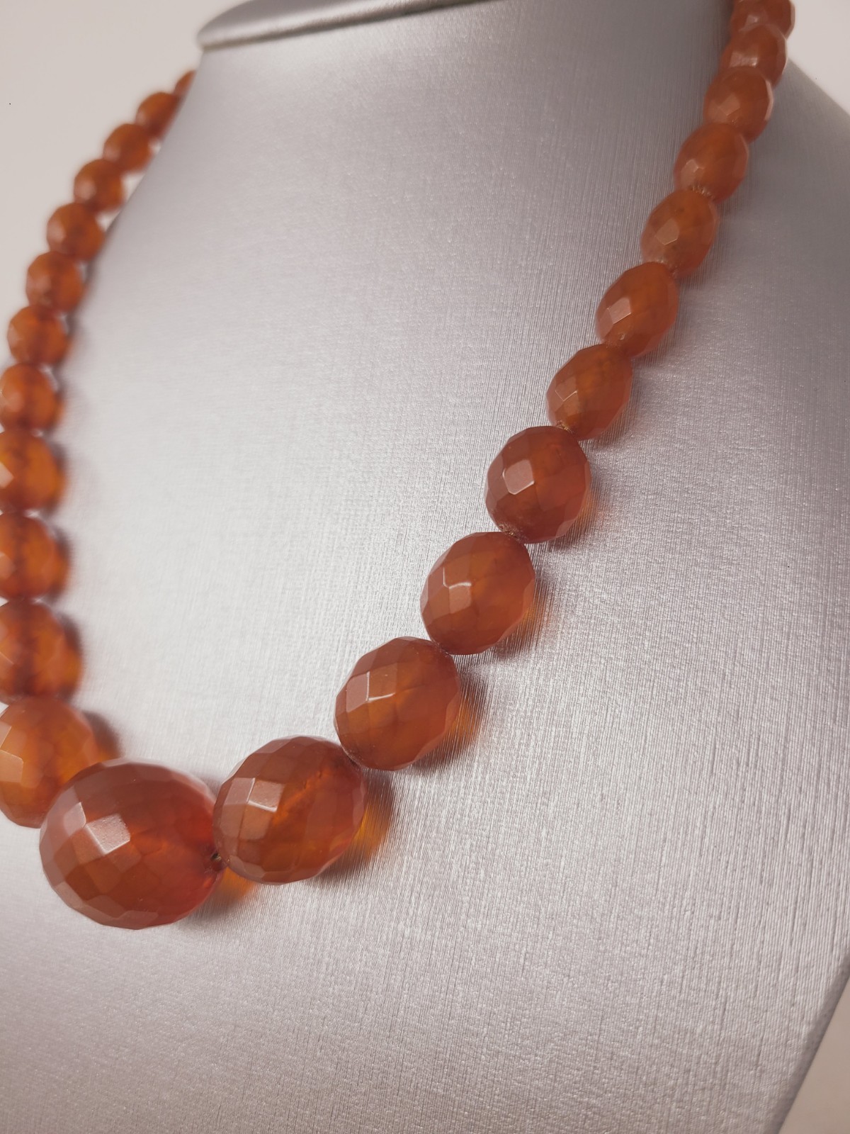 Antique Baltic Untreated Honey Amber Necklace Gold Filled Chain