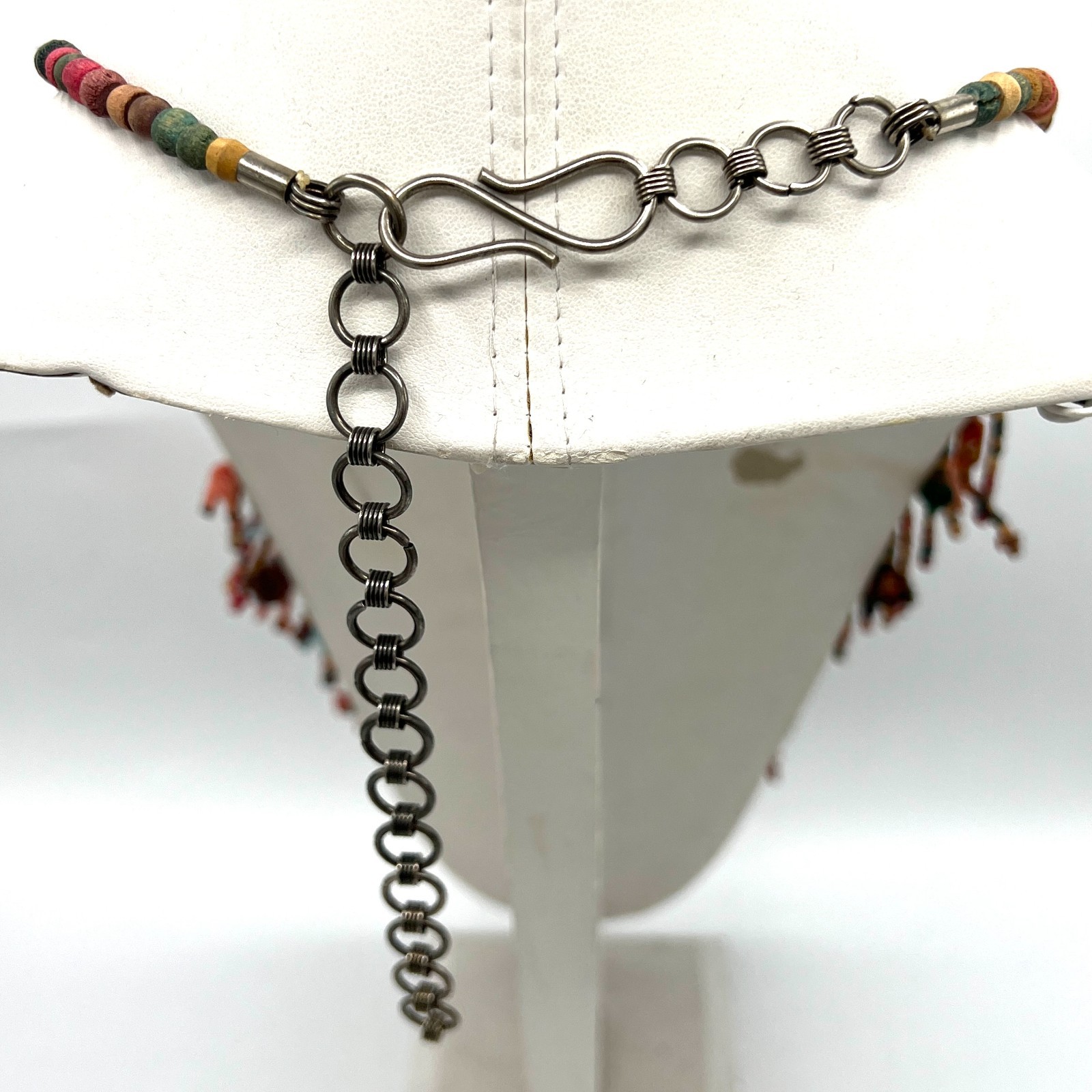 Long Artisan Beaded Animal Necklace with Colorful Fringe – Global Folk Inspired