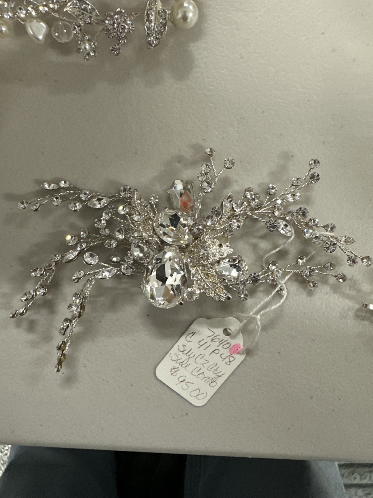 Auction Lot #2 : Rhinestone Headbands and Brooch +