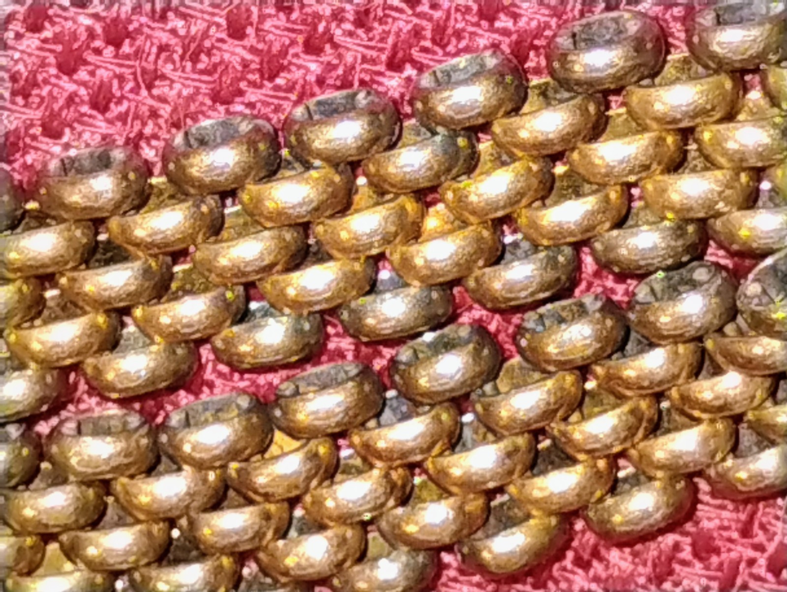 Vintage gold filled chain bracelet oval link, 7.5″ 20g unmarked *read