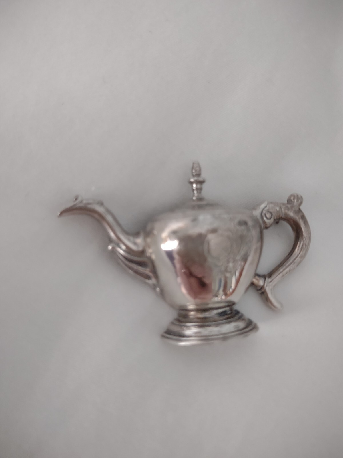 Vintage Sterling Silver Revere Teapot Pin Boston Museum Of Fine Arts