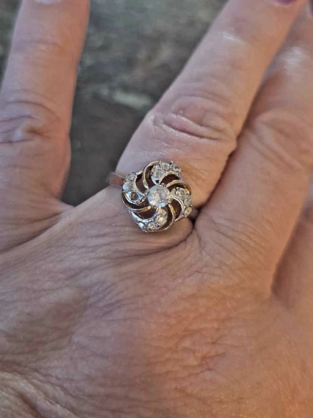 3 Costume Cocktail Jewelry Rings All Missing At Least 1 Stone