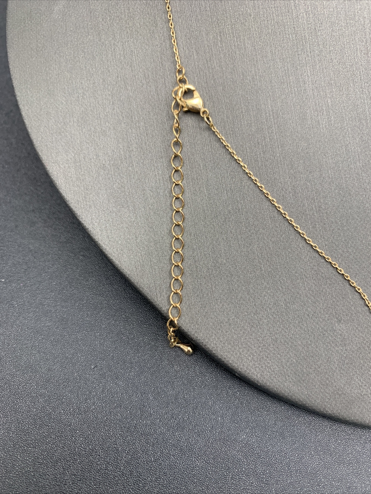 Vintage Necklace Pendant ￼ 18-20” Citrine & Clear Cubic Zirconia ￼quality
