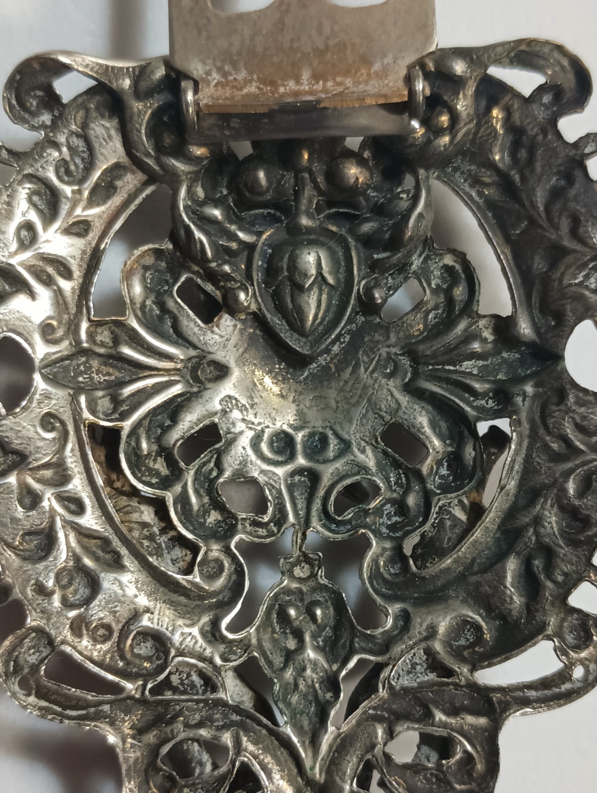 Rare, Vintage Broach/Dress Clip from 1895 To 1910 Era. Sterling Silver Plated.