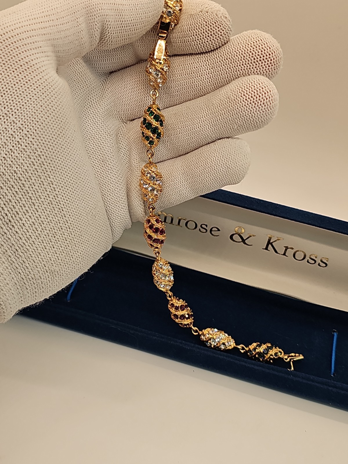 Camrose & Kross Jackie Kennedy JBK Royal Egg Bracelet. Signed JBK
