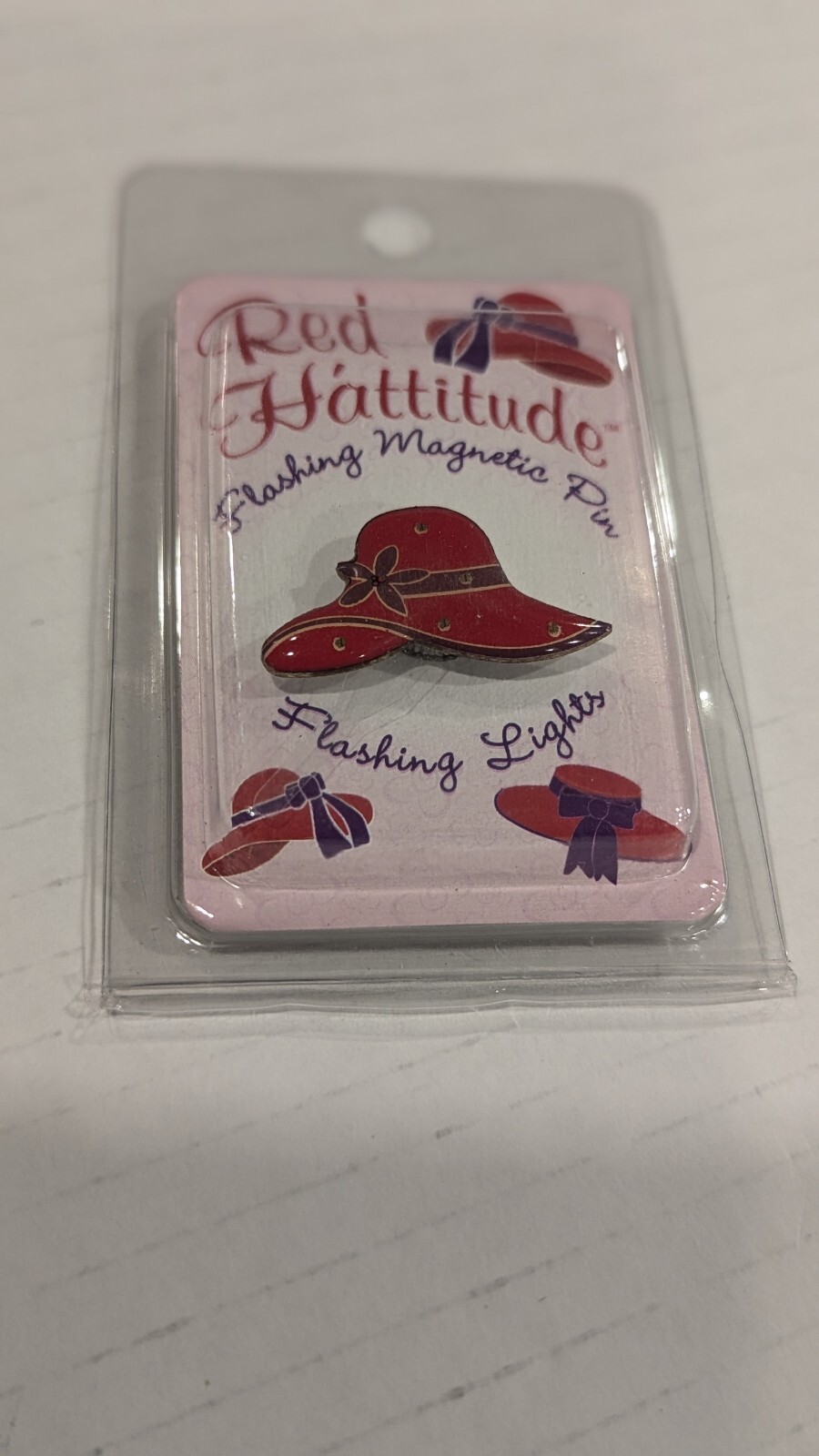 Red Hat Society Brooches Pins Earrings (2) Are New In Original Packaging