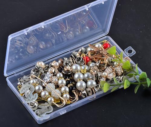 Charms for Socks Safety Pins 54pcs Brooches and Pins for Women Gold Junk Sock