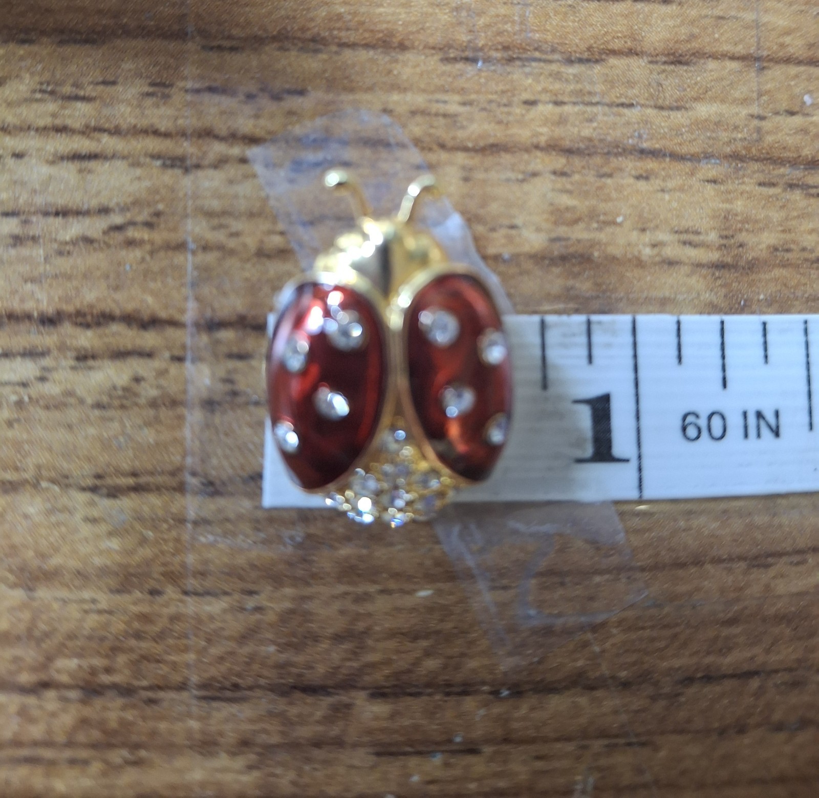 Rare Hard to Find – Retired Gold Plated DAR Ladybug Pendant Pin By GARNAY