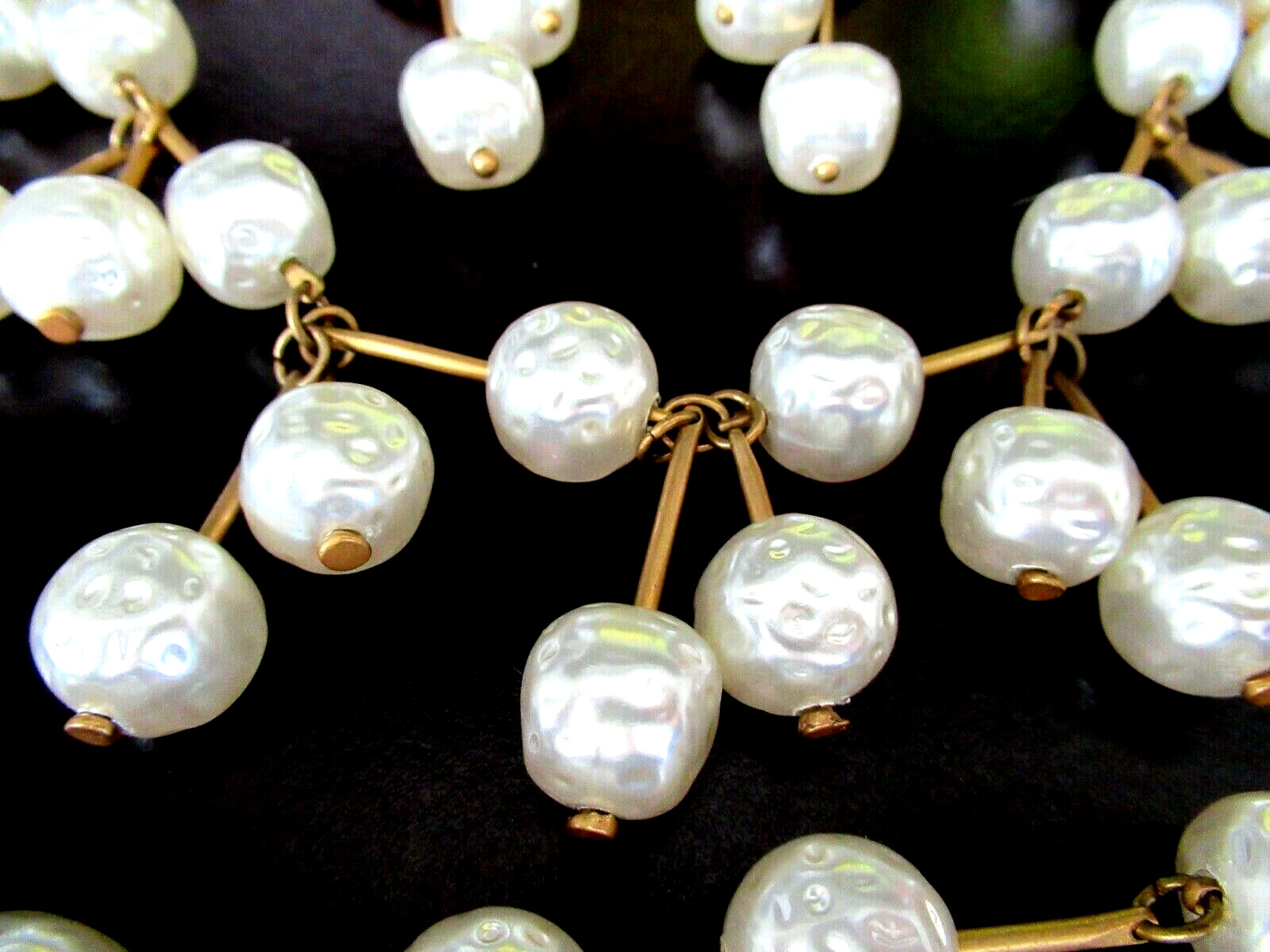 MARTHA VANCOUVER STURDY RARE Baroque Style Pearl Necklace Bracelet Earring Set