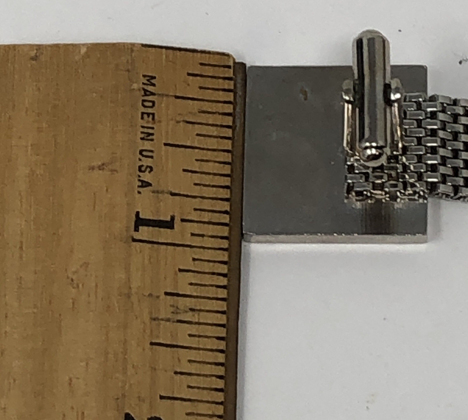 Hadley Cufflinks Wrap Around Silver Tone Mesh – Vintage