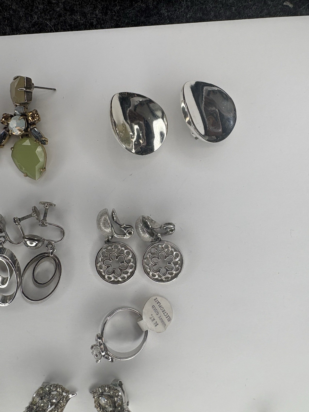 Trifari Monet Stella Dot Avon Jewelry Lot Earrings Bracelet Vintage Mix