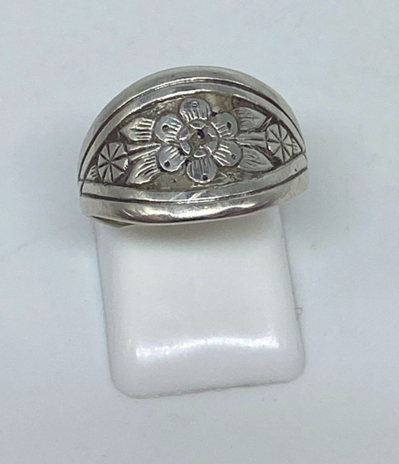 Rings Silver 875 Size 6.75. Weight 2.83 g. Soviet Vintage Jewelry USSR