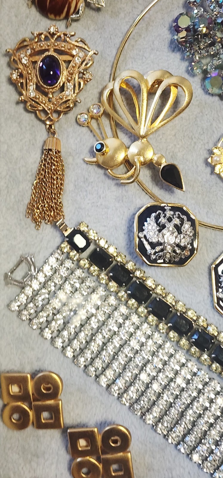 VtgJewelry Lot 20pc Juliana #6786 Joan Rivers Crown Trifari Miriam Haskell C855