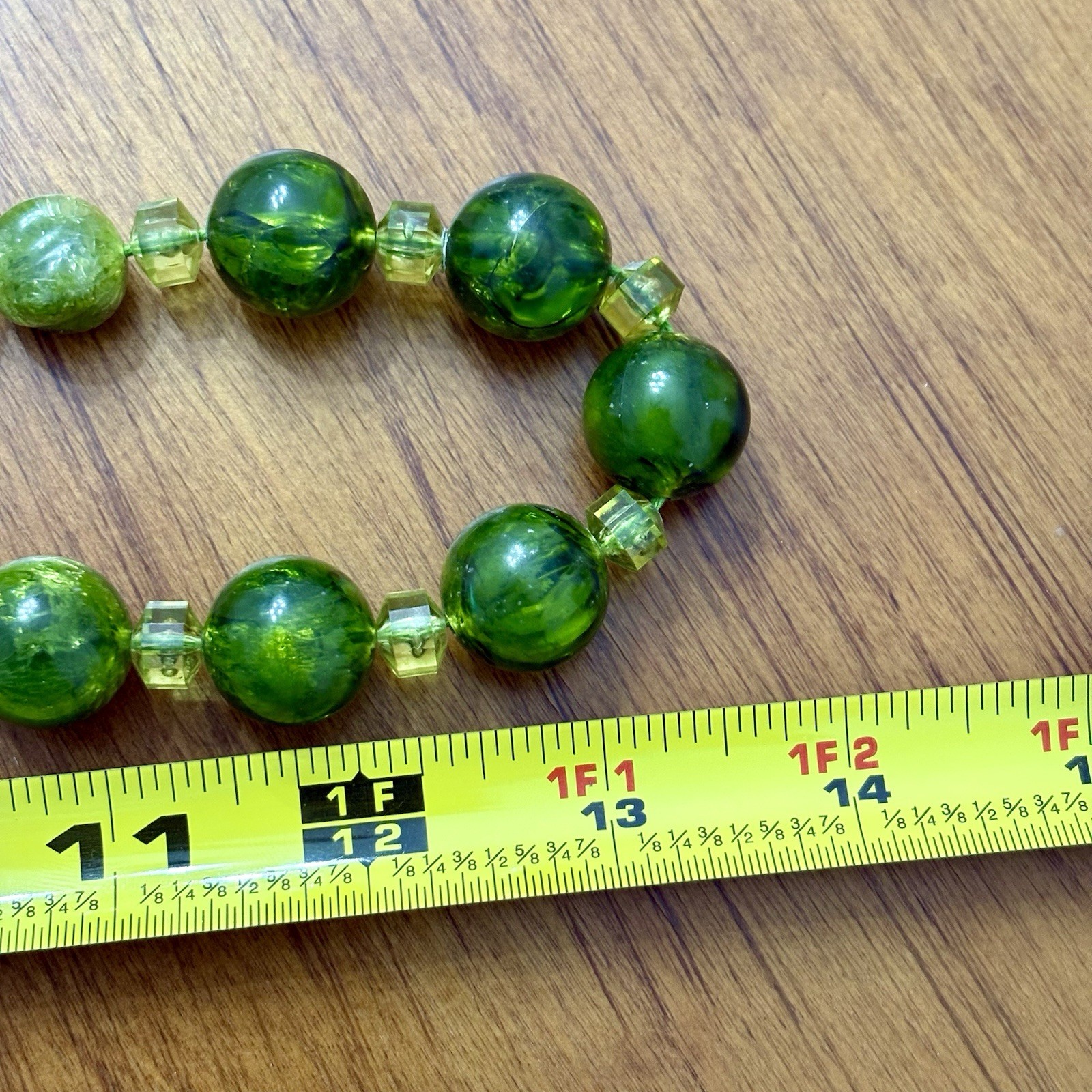 Vintage 1930 – 1960 Plastic Single Strand Beaded Necklace Lot MCM Art Deco